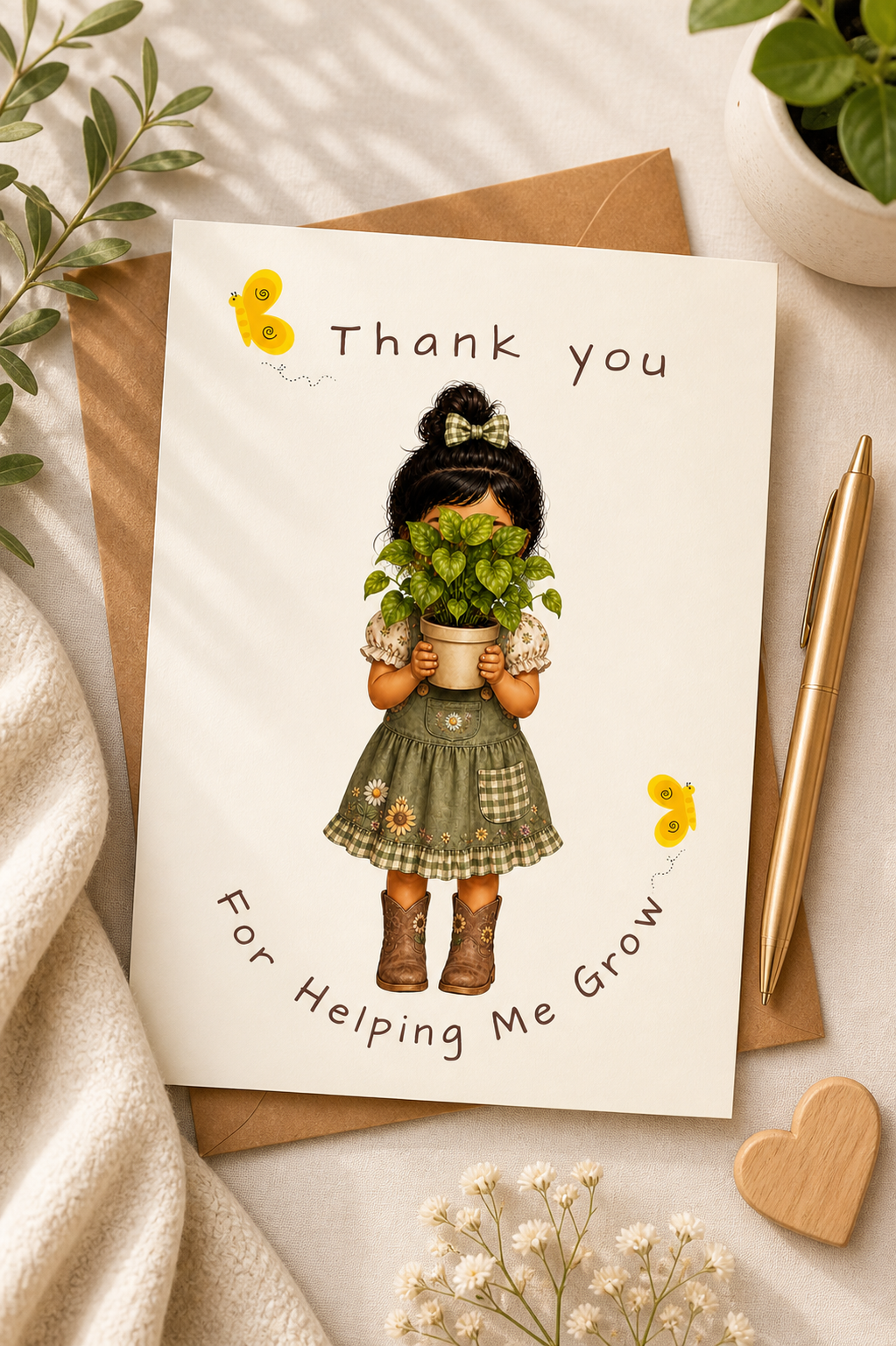 Heartfelt Appreciation Card Bundle| 4 printable Thank You Cards| 5"x7" PDF| Instant Download