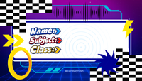Back to School | Name Tag / Sticker Label | Printable | ملصقات الاسماء للمدرسة | قابلة للطباعة