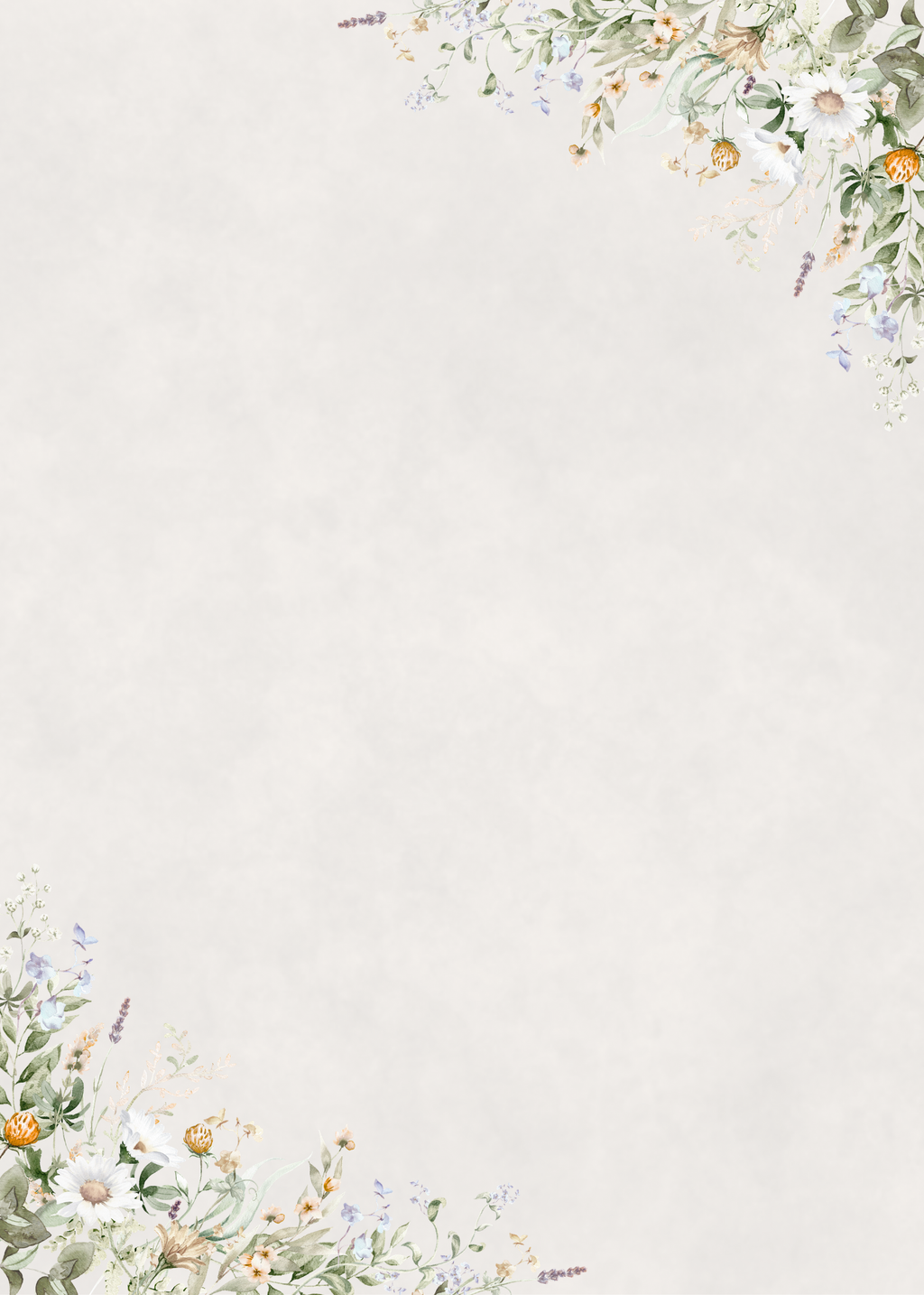 Minimal Floral Greeting Card for Any Occasion -Printable & Digital (Instant Download)