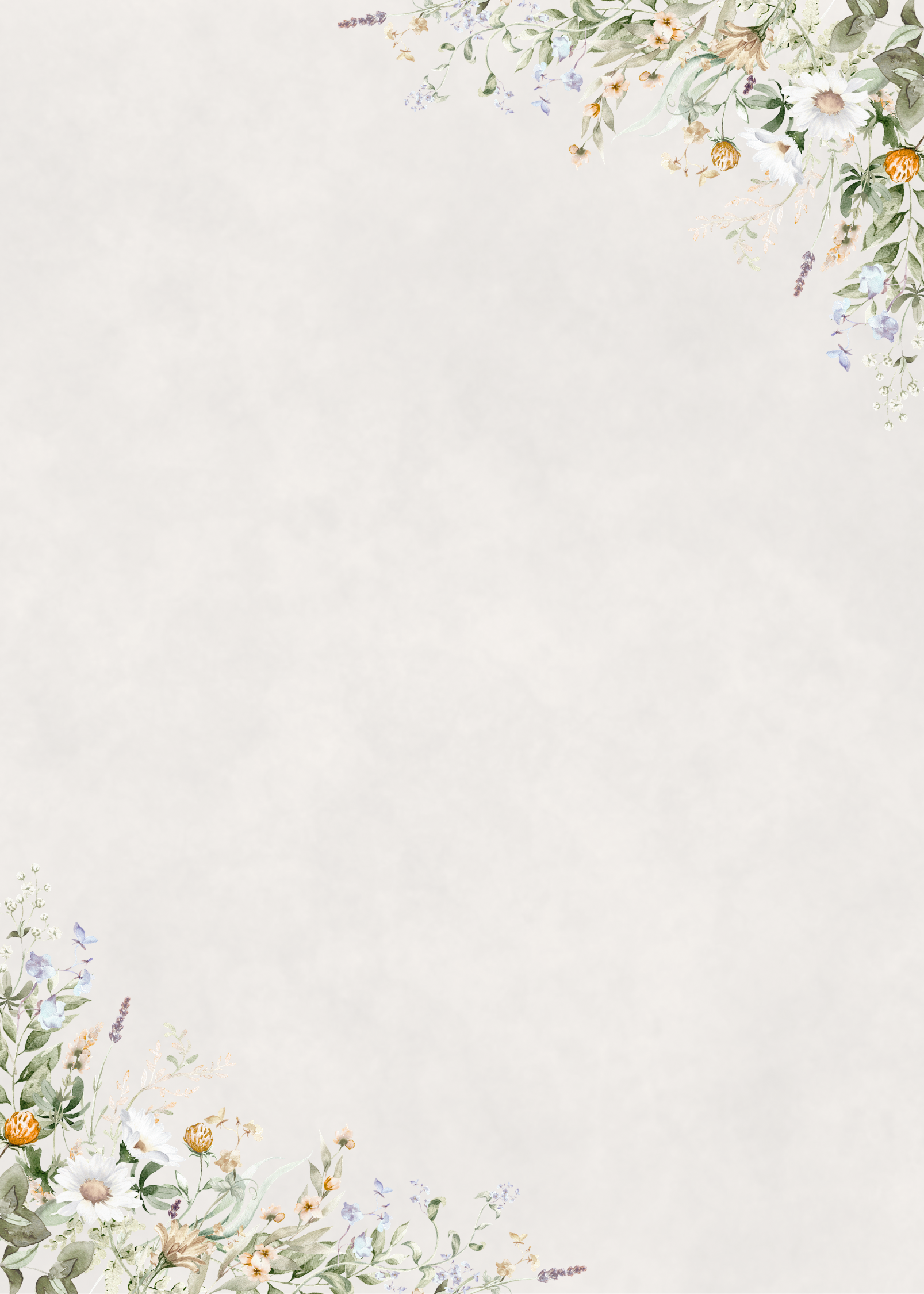 Minimal Floral Greeting Card for Any Occasion -Printable & Digital (Instant Download)