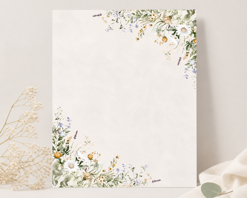 Minimal Floral Greeting Card for Any Occasion -Printable & Digital (Instant Download)