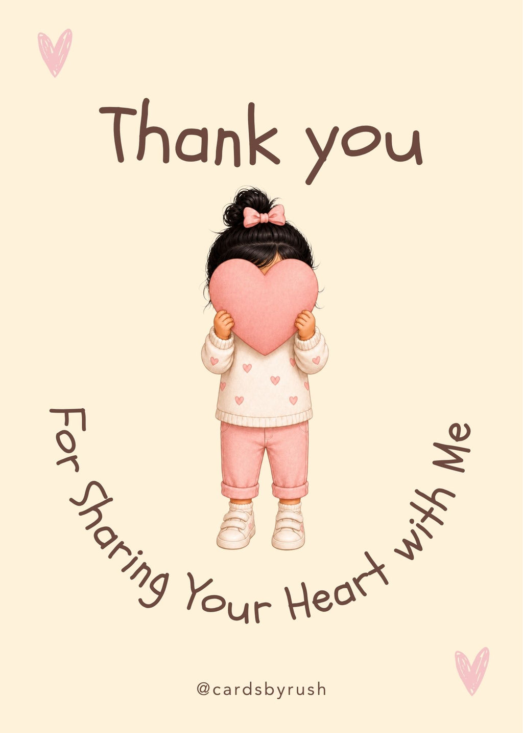 Heartfelt Appreciation Card Bundle| 4 printable Thank You Cards| 5"x7" PDF| Instant Download